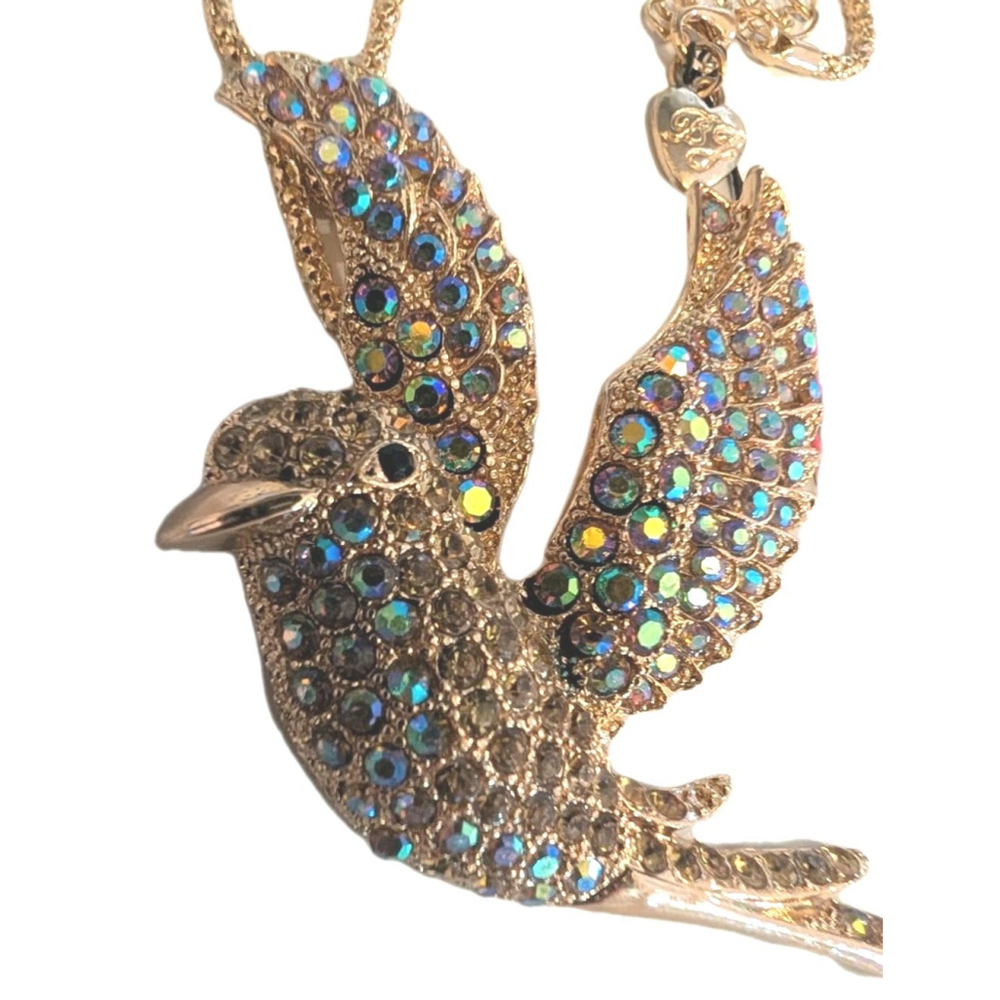 Betsey Johnson Bird Necklace NWT Y2K Jewelry Swallow Fairycore Cottagecore Dove